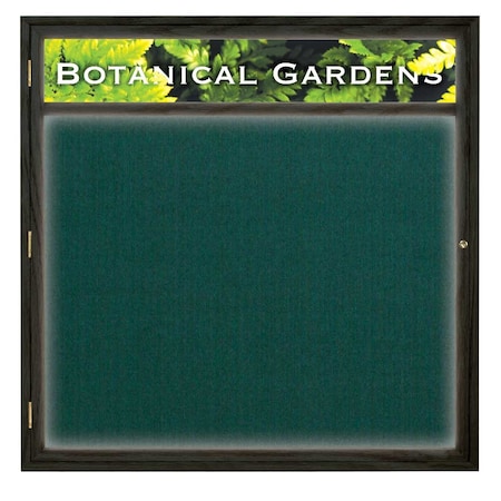 United Visual Products Open Faced Traditional Rounded Corkboard UV640ARC-BRONZE-RUBBER